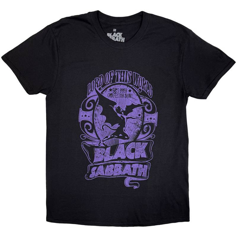 【予約商品】BLACK SABBATH バンドTシャツ ユニセックス: Lord of this world (Black)