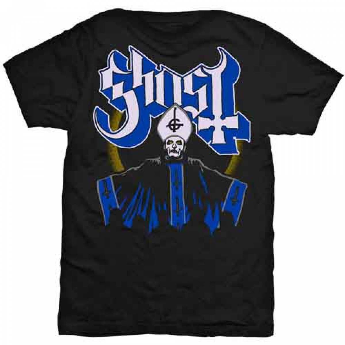 【予約商品】GHOST バンドTシャツ ユニセックス: Papa & Band (Black) - BLACK
