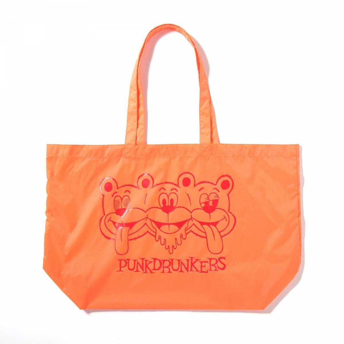【予約商品】PUNK DRUNKERS (パンクドランカーズ）3匹のクマのナイロントートBAG - B.ORANGE