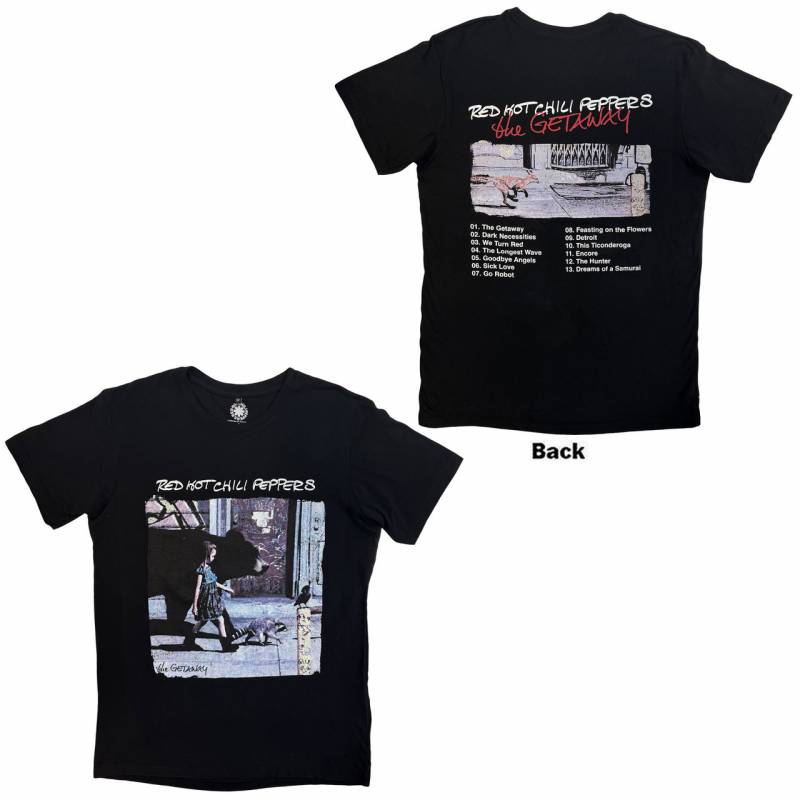 RED HOT CHILI PEPPERS Unisex Premium Carbon バンドTシャツ: The Getaway Tracklist