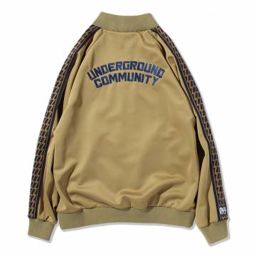 【予約商品】PUNK DRUNKERS (パンクドランカーズ)［PDSx丸山ゴンザレス］裏社会ジャージトップス - BEIGE