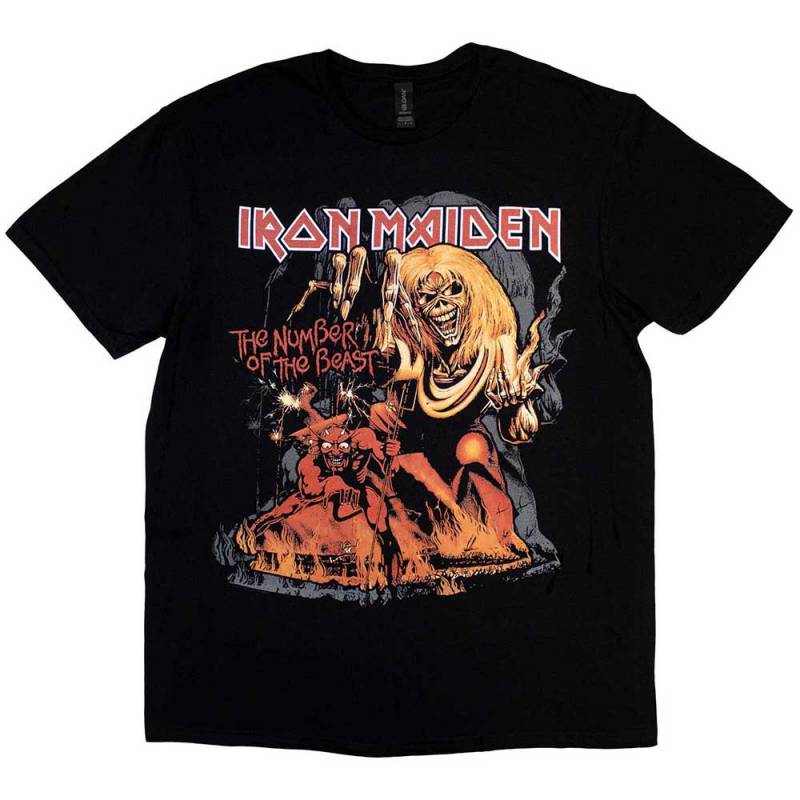 【予約商品】IRON MAIDEN バンドTシャツ ユニセックス: Number Of The Beast Graphic (Black)