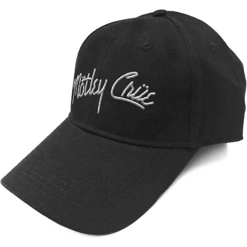 【予約商品】MOTLEY CRUE Unisex Baseball Cap: Sonic Silver Logo (Black)