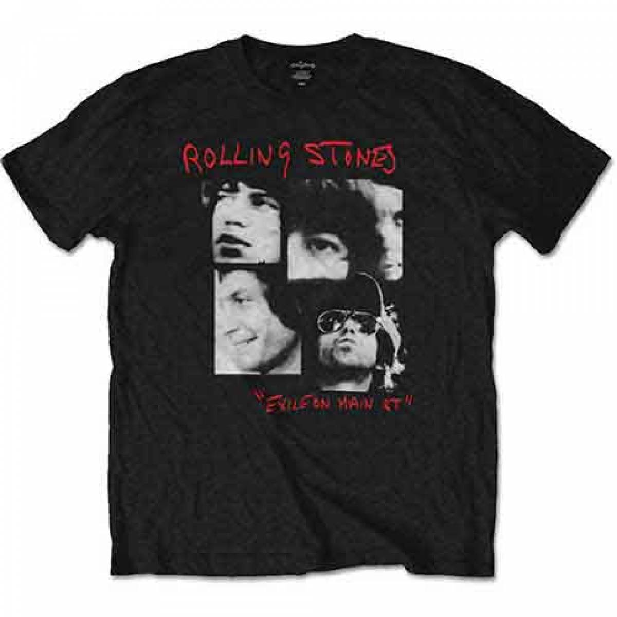 【予約商品】THE ROLLING STONES バンドTシャツ ユニセックス: Photo Exile (Black) - BLACK