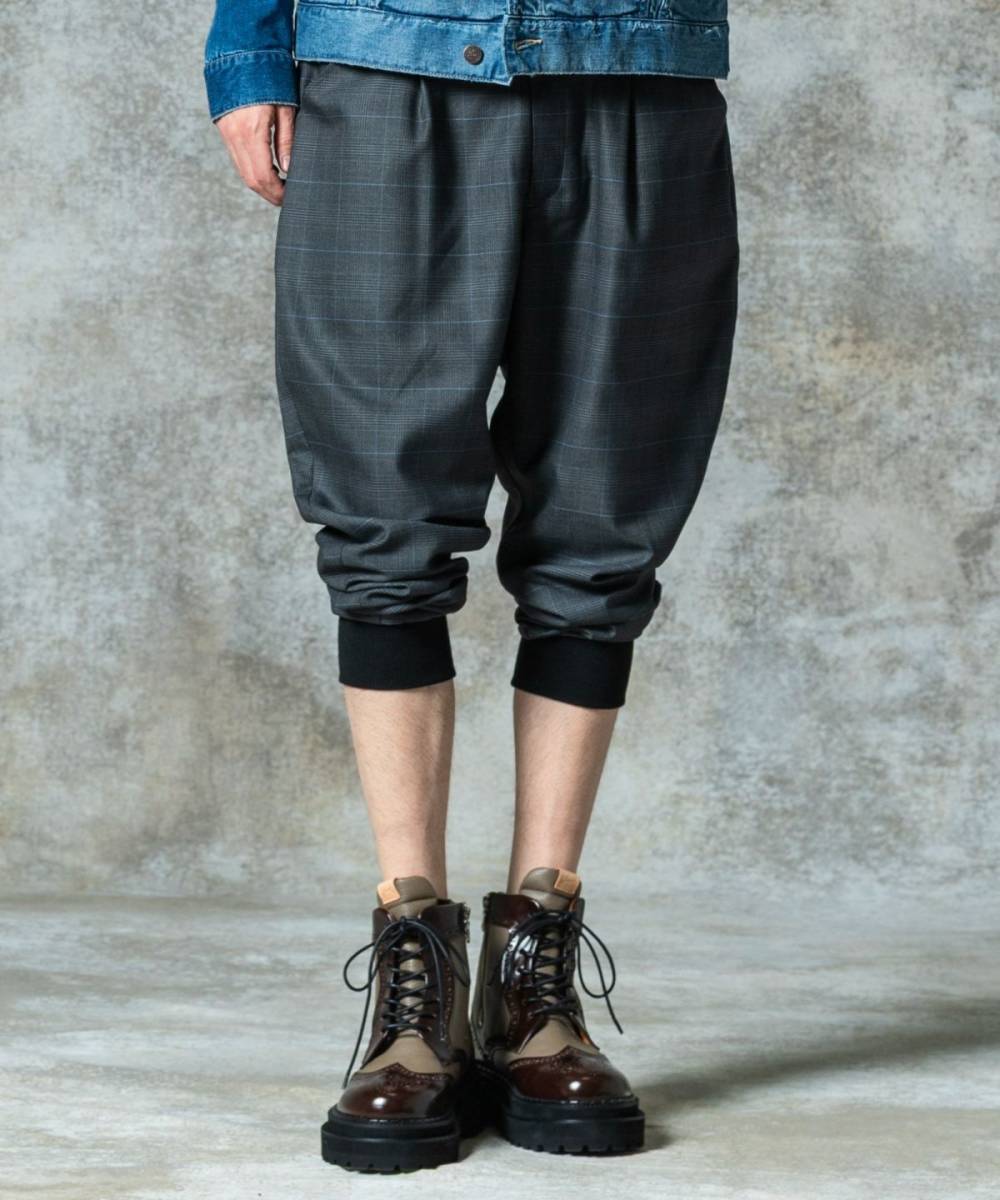 【予約商品】glamb(グラム)GB0325/P02 : Deformed Jogger Pants / デフォームジョガーパンツ - Gray