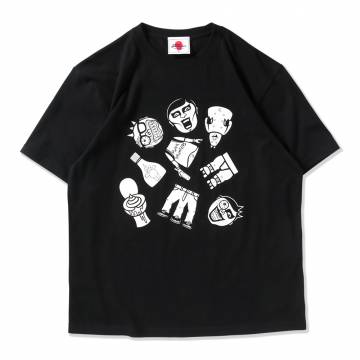 【予約商品】PUNK DRUNKERS(パンクドランカーズ)　［PDSxCURExTHORN］HELLBOX.TEE - BLACK