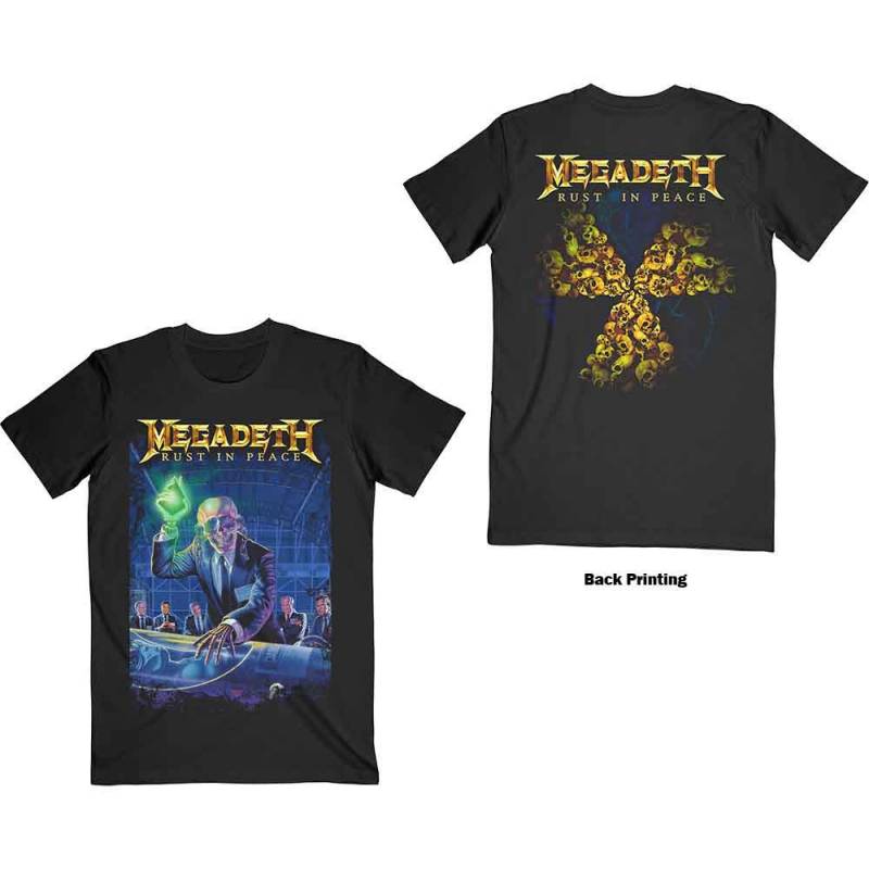 【予約商品】MEGADETH バンドTシャツ ユニセックス: Rust In Peace 30th Anniversary (Black)