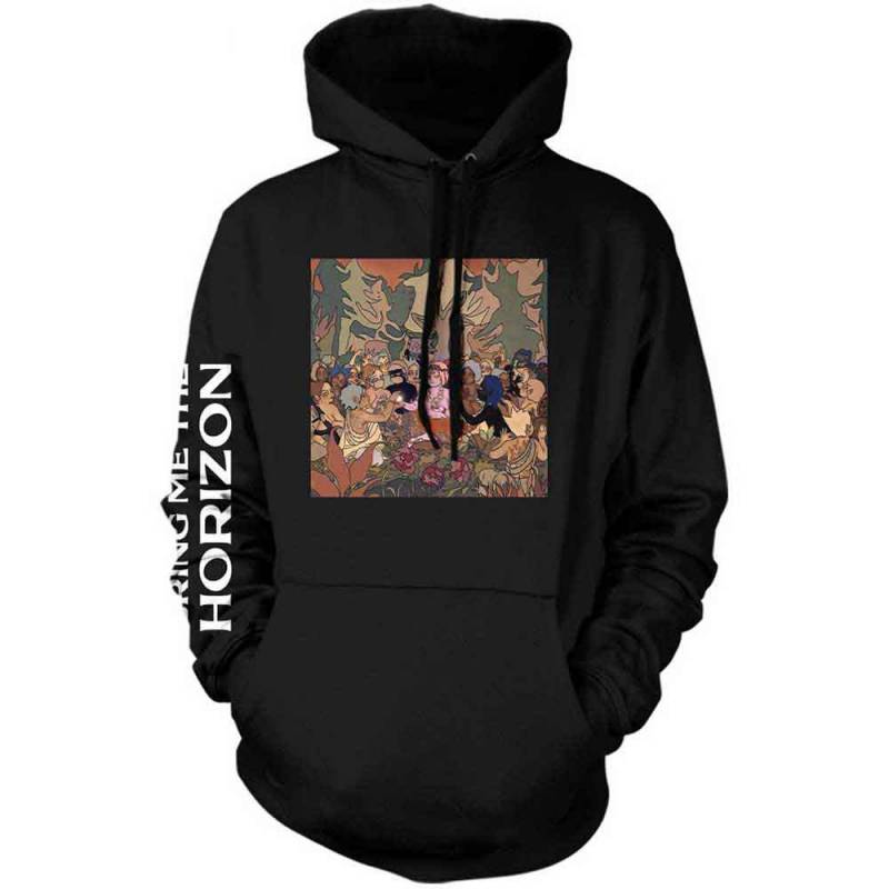 【予約商品】BRING ME THE HORIZON Unisex Pullover Hoodie: PHSH Cover (Black) (Sleeve Print) (LOS)