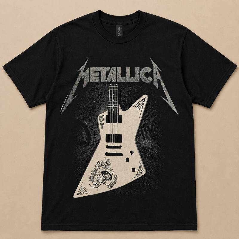 【予約商品】METALLICA バンドTシャツ ユニセックス: Papa Het Guitar (Black)