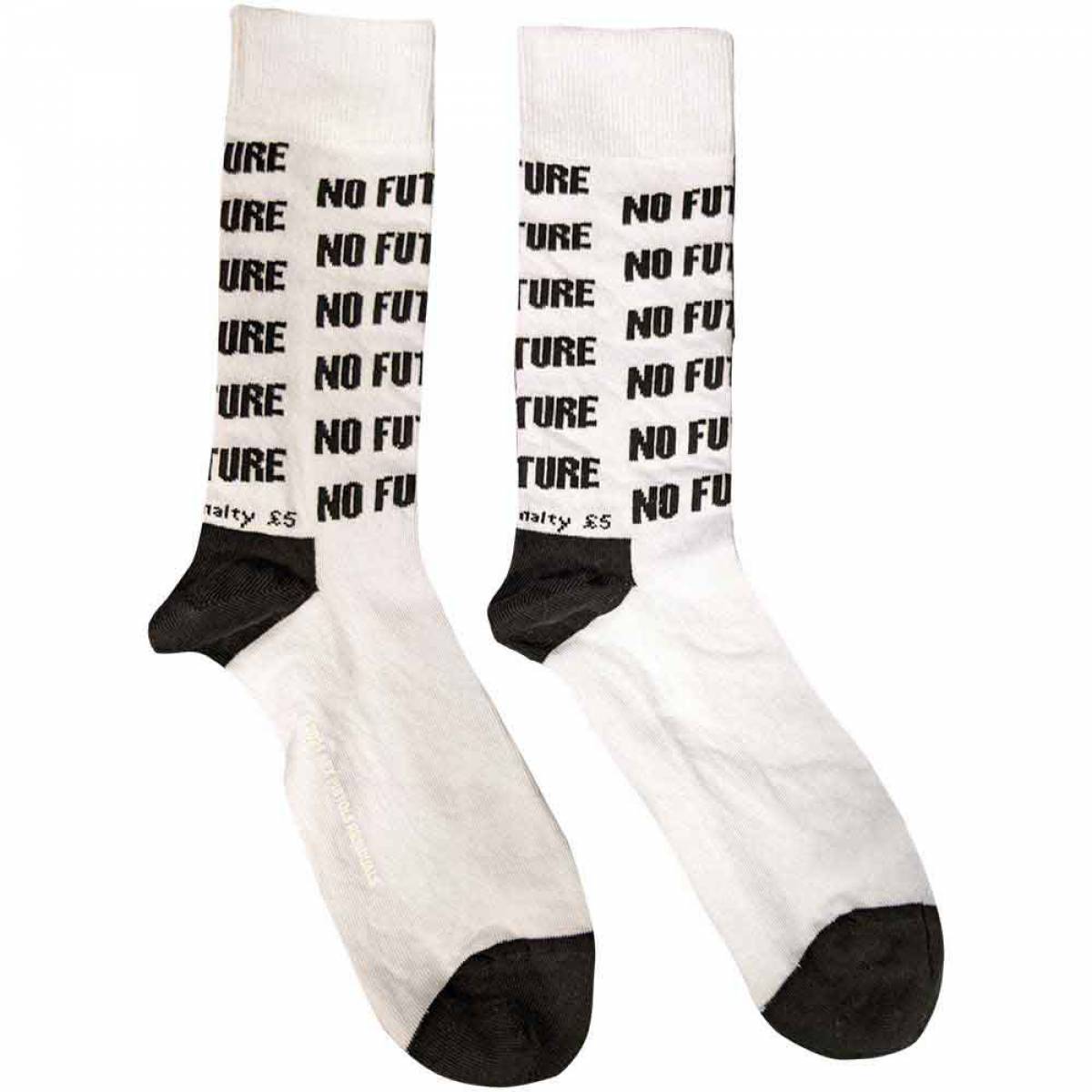 【予約商品】THE SEX PISTOLS Unisex Ankle Socks: No Future (UK Size 7 - 11) - WHITE