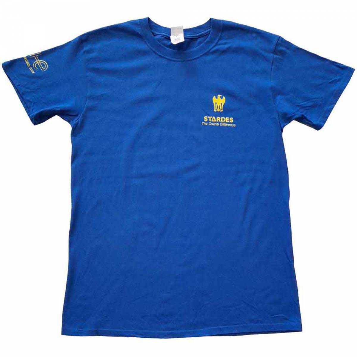 【予約商品】U2 バンドTシャツ ユニセックス: Stardes (Blue) (Ex-Tour & Sleeve Print) - BLUE