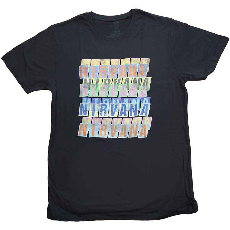 【予約商品】NIRVANA バンドTシャツ ユニセックス: Repeat (Black)