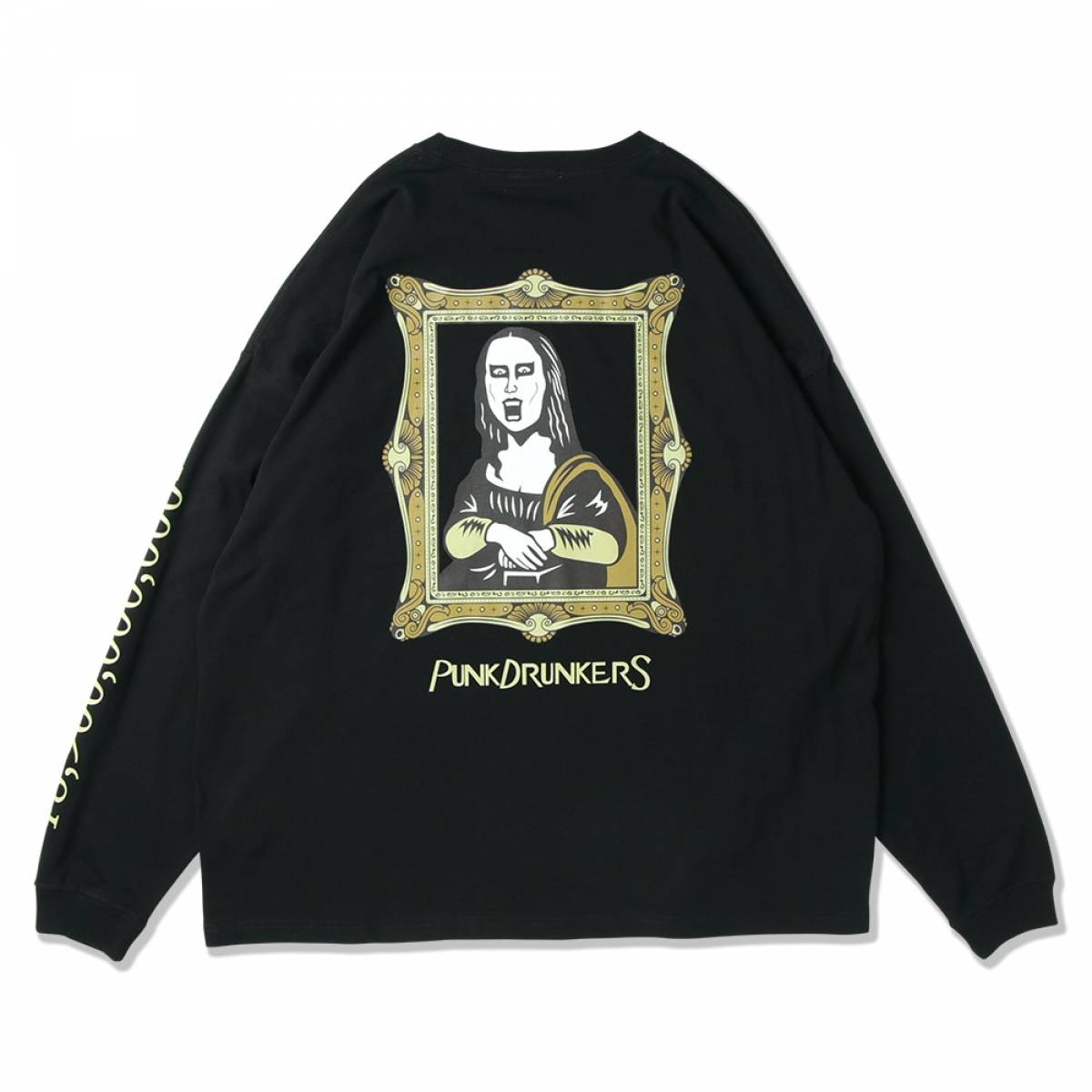 【予約商品】PUNK DRUNKERS (パンクドランカーズ) モナイツBIGロンTEE - BLACK