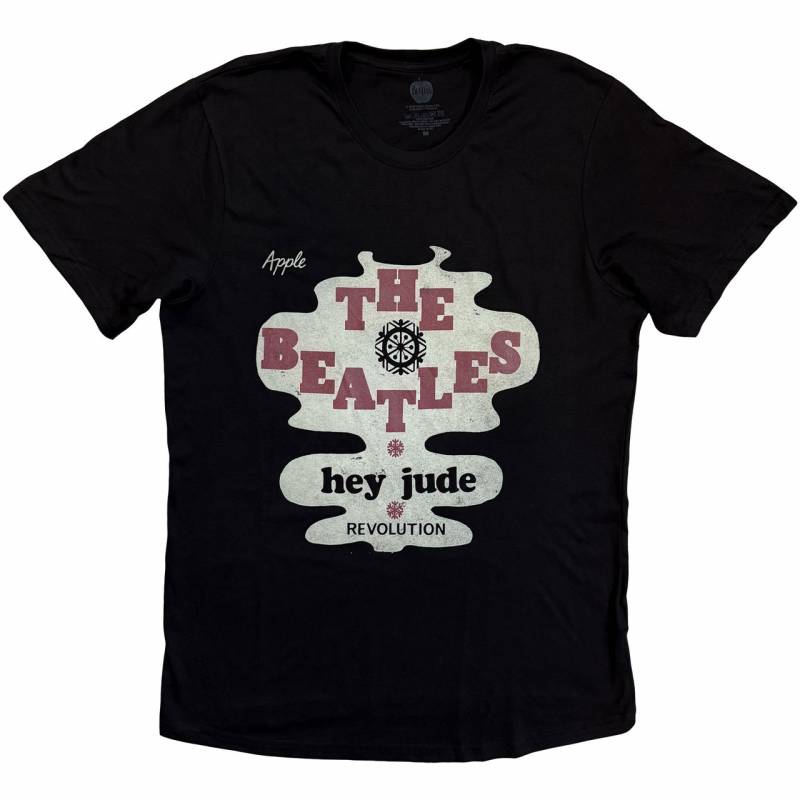 【予約商品】THE BEATLES バンドTシャツ ユニセックス: Hey Jude/Revolution (Black)