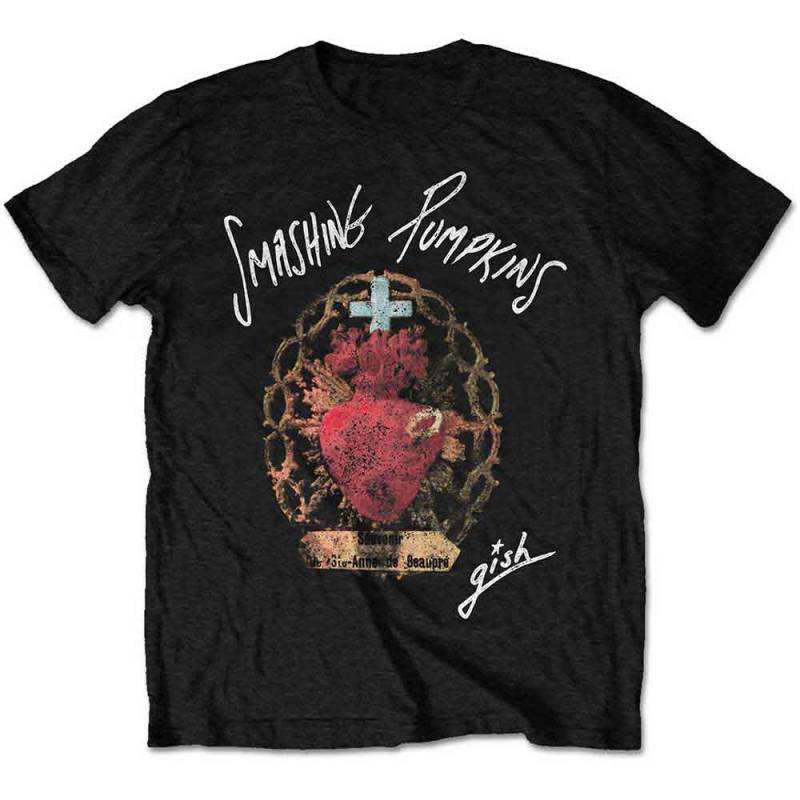 【予約商品】THE SMASHING PUMPKINS バンドTシャツ ユニセックス: Souvenir (Black) - BLACK
