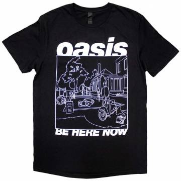【予約商品】OASIS ユニセックスTシャツ: Be Here Now Line Drawing