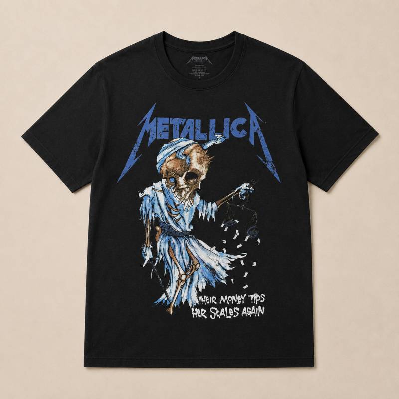 【予約商品】METALLICA バンドTシャツ ユニセックス: Doris (Black) (Back Print)