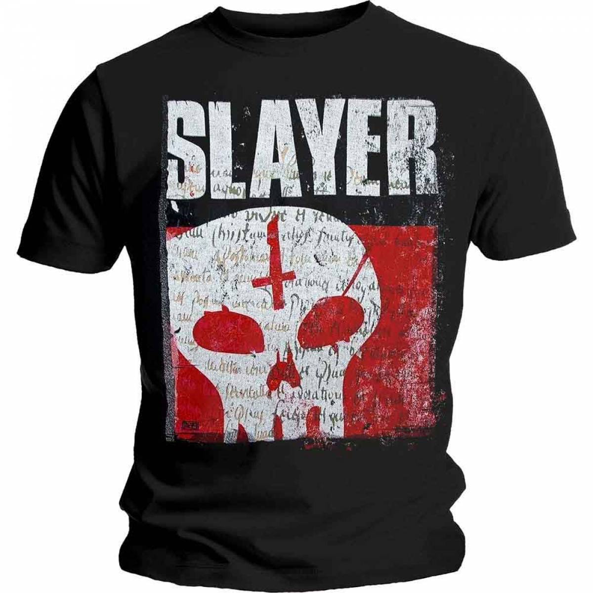 【予約商品】SLAYER バンドTシャツ ユニセックス: Undisputed Attitude Skull (Black) - BLACK
