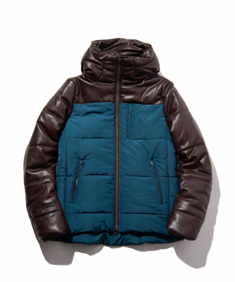 【予約商品】glamb(グラム) GB0424/JKT11 : Combination Padded Jacket - Blue