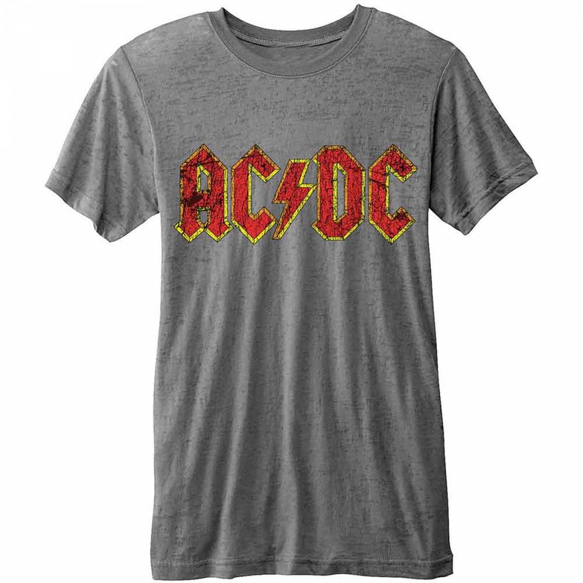 【予約商品】AC/DC ユニセックスTシャツ: Classic Logo (Burnout)