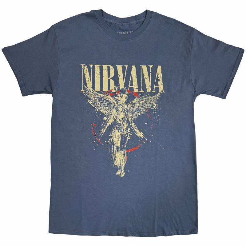 【予約商品】NIRVANA バンドTシャツ ユニセックス: In Utero (Blue)