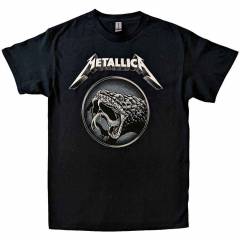 【予約商品】METALLICA バンドTシャツ ユニセックス: Black Album Poster (Black)