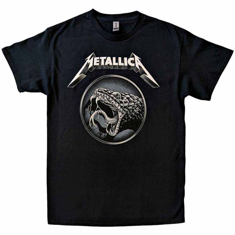 【予約商品】METALLICA バンドTシャツ ユニセックス: Black Album Poster (Black)