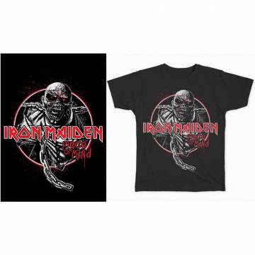 【予約商品】IRON MAIDEN バンドTシャツ ユニセックス: Piece of Mind Circle - BLACK