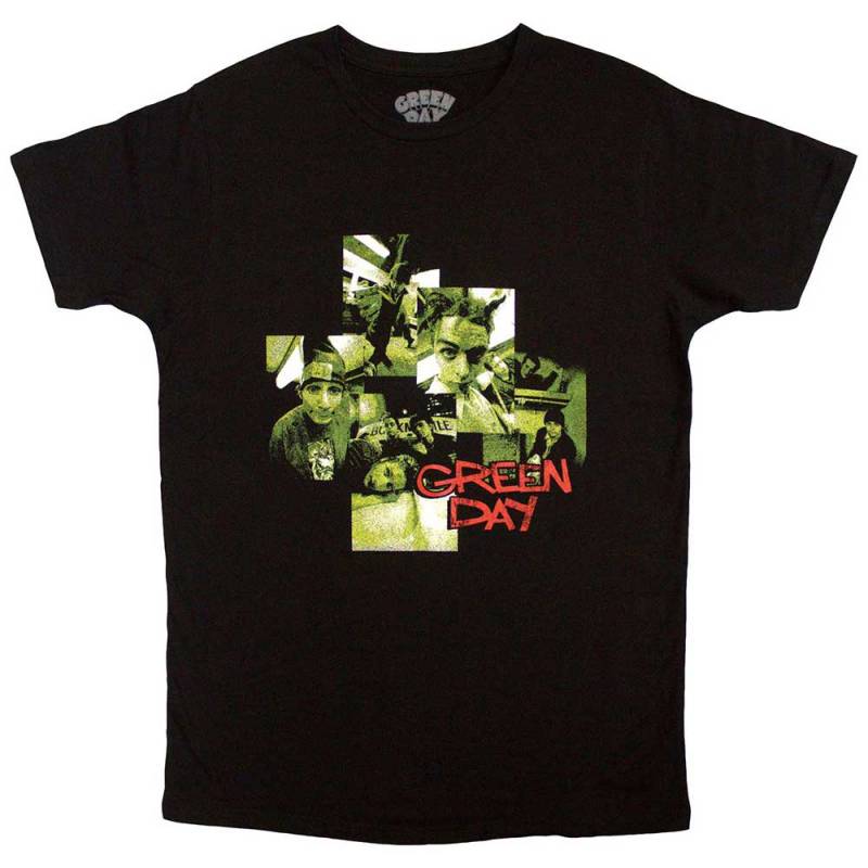 【予約商品】GREEN DAY バンドTシャツ ユニセックス: Photo Montage (Black) - BLACK