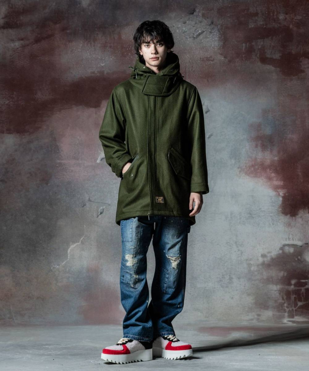 予約商品】glamb(グラム)GB0324/JKT11 : High Neck Mods Coat 予約商品】glamb(グラム)GB0324/JKT11 : High Neck Mods Coat