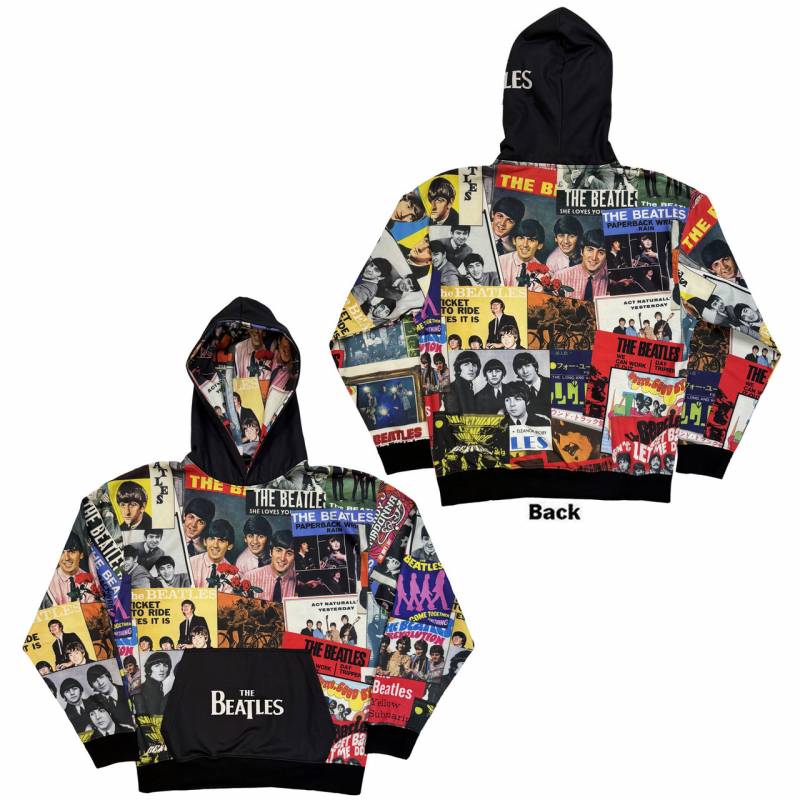 【予約商品】THE BEATLES Unisex Pullover Hoodie: Sgt Pepper (Black) (All Over Print)