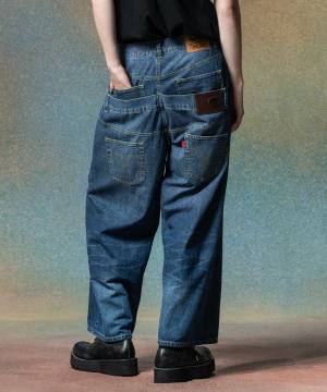 【予約商品】glamb(グラム)GB0225/P04 : Back Layered Denim / バックレイヤードデニム - Indigo