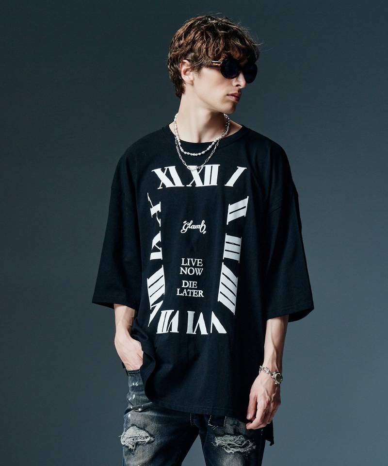 【予約商品】glamb(グラム) Timepiece T-Shirt / タイムピースTシャツ - Black