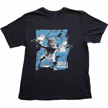 【予約商品】NIRVANA バンドTシャツ ユニセックス: Nevermind Cracked (Black) - BLACK