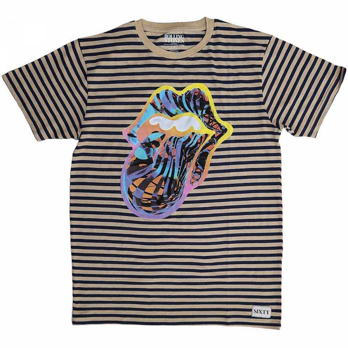 【予約商品】THE ROLLING STONES バンドTシャツ ユニセックス: Cyberdelic (Black & Natural) (Wash Collection) - BLACK & NATURAL