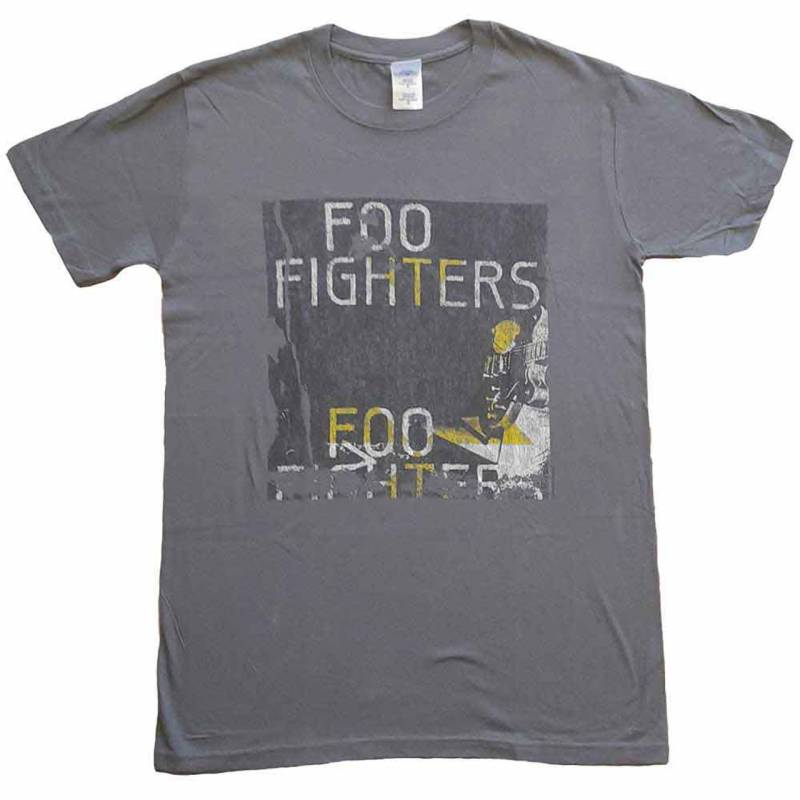 【予約商品】FOO FIGHTERS バンドTシャツ ユニセックス: Guitar (Grey) (Ex-Tour) (Small)