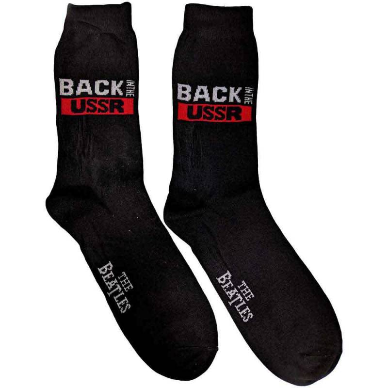 【予約商品】THE BEATLES Unisex Ankle Socks: Back in the USSR (Black) (UK Size 7 - 11)