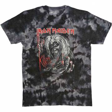 【予約商品】IRON MAIDEN バンドTシャツ ユニセックス: Ed Kills Again - BLACK