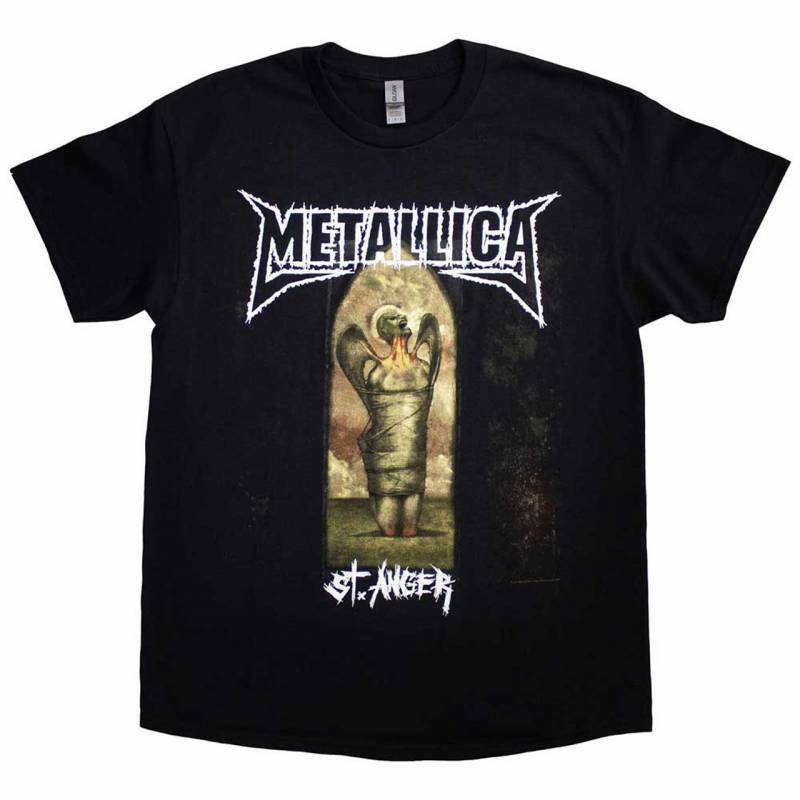 【予約商品】METALLICA バンドTシャツ ユニセックス: St Anger Angel (Black)