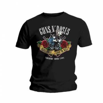 【予約商品】GUNS N' ROSES バンドTシャツ ユニセックス: Here Today & Gone To Hell (Black) - BLACK