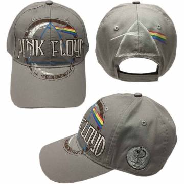 【予約商品】PINK FLOYD Unisex Baseball Cap: Dark Side of the Moon Album Distressed (Grey) - GREY