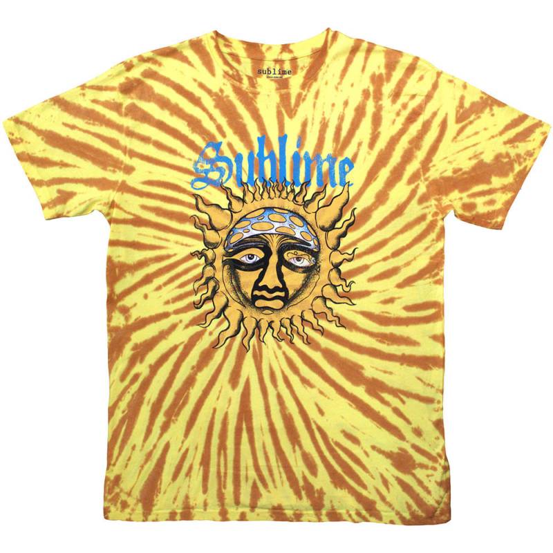 【予約商品】SUBLIME バンドTシャツ ユニセックス: Sun Face (Orange) (Wash Collection)