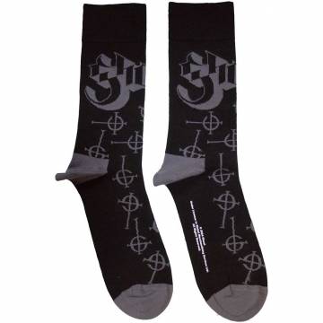【予約商品】GHOST Unisex Ankle Socks: Symbol Pattern (Black) (UK Size 7 - 11) - BLACK
