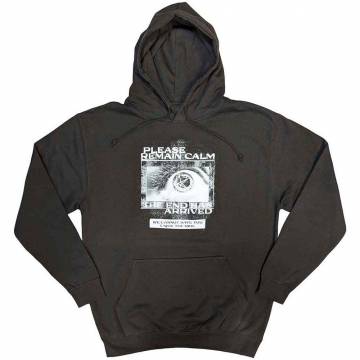 【予約商品】BRING ME THE HORIZON Unisex Pullover Hoodie: Remain Calm FP (Grey) - GREY