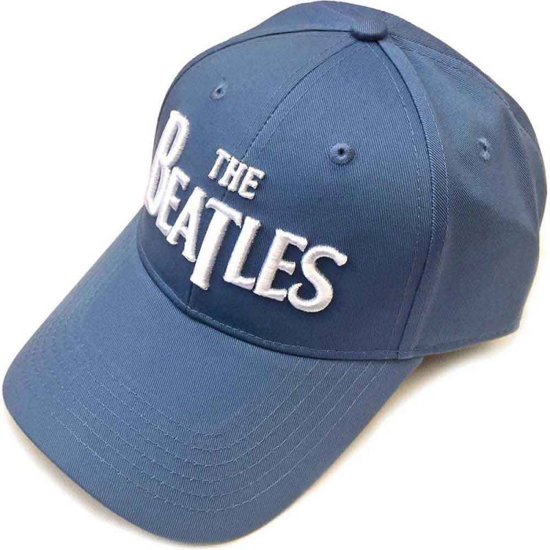 【予約商品】THE BEATLES Unisex Baseball Cap: White Drop T Logo (Demin Blue)