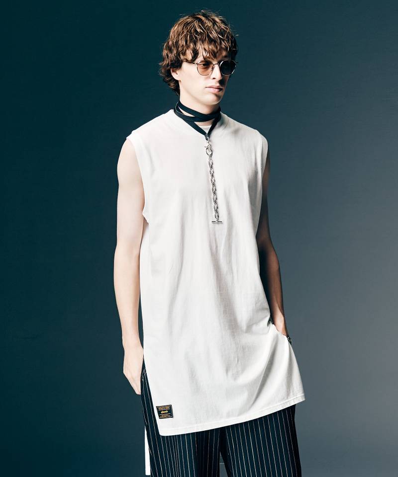 【予約商品】glamb(グラム)Blow Tank Top / ブロウタンクトップ - White