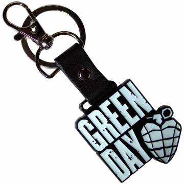 【予約商品】GREEN DAY Keychain: Stacked Logo & Grenade