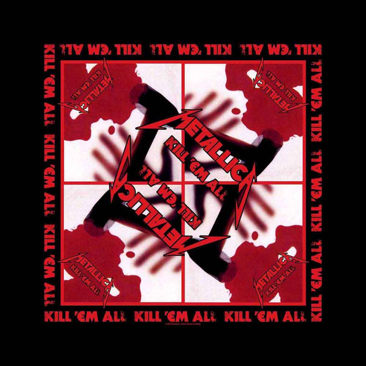 【予約商品】METALLICA Unisex Bandana: Kill 'Em All (Black) - BLACK