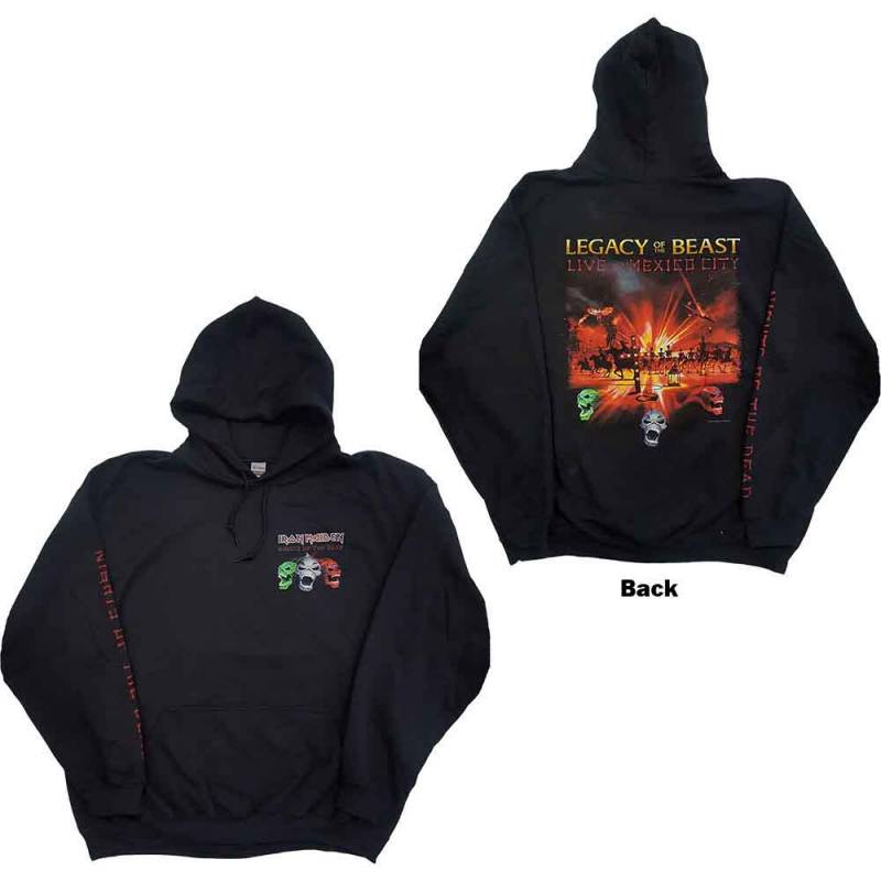 【予約商品】IRON MAIDEN Unisex Pullover Hoodie: Nights Of The Dead (Black) (Back & Sleeve Print)