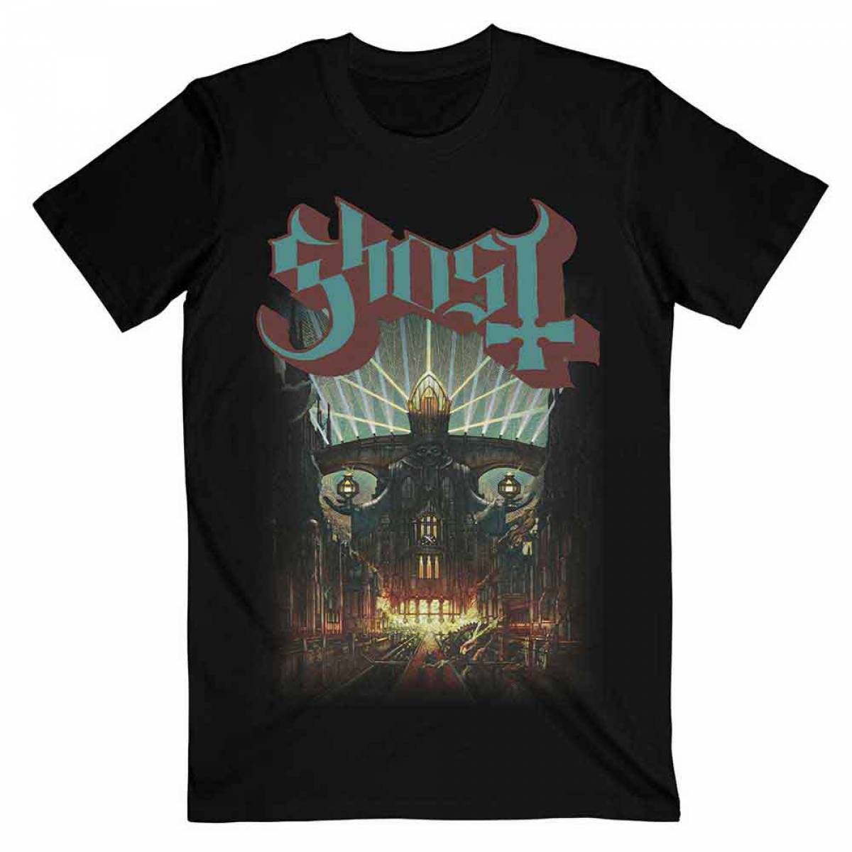 【予約商品】GHOST バンドTシャツ ユニセックス: Meliora (Black) - BLACK
